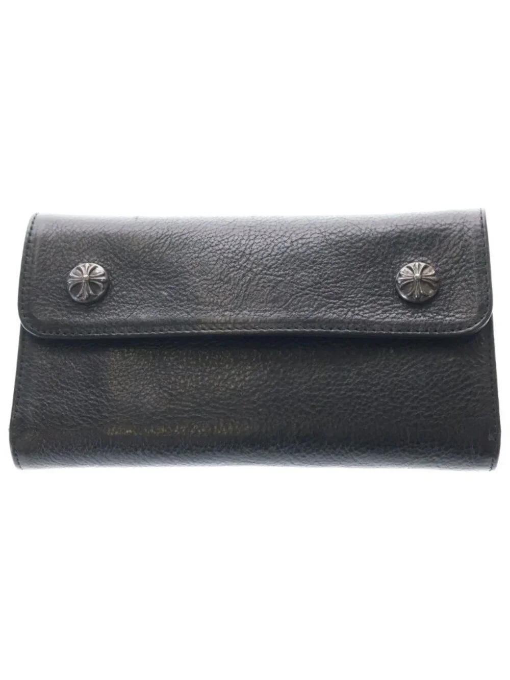 Chrome Hearts Wave Cross Ball Wallet Black